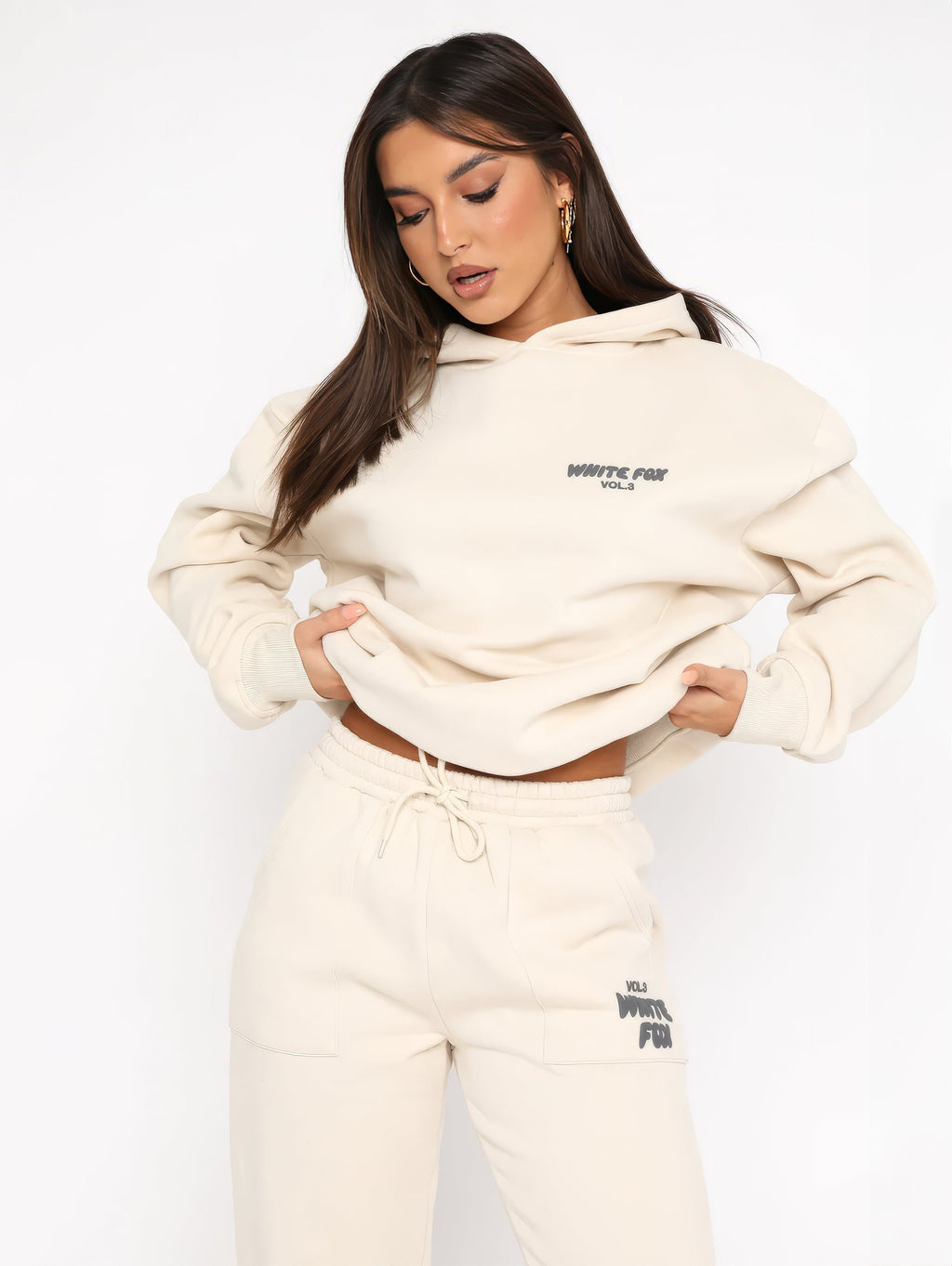 Damen Lässiger Hoodie-Zweiteiler