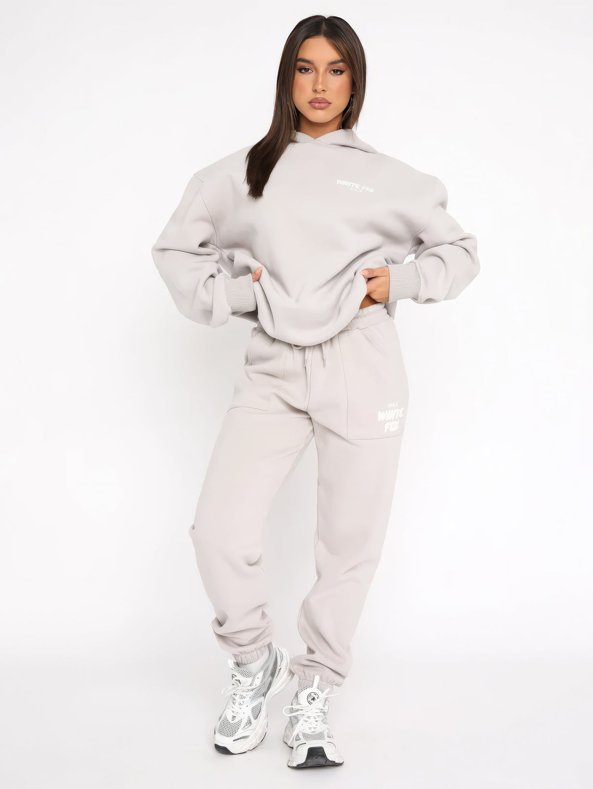 Damen Lässiger Hoodie-Zweiteiler
