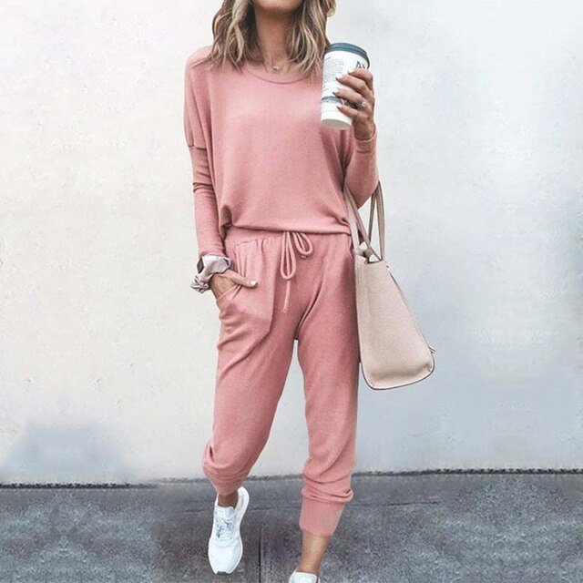 Damen Gemütliches Loungewear Set mit Jogginghose