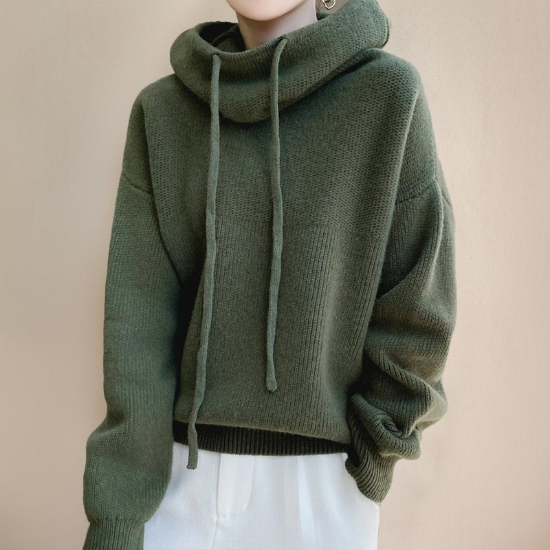 Damen Gemütlicher Rollkragenpullover aus Merinowolle