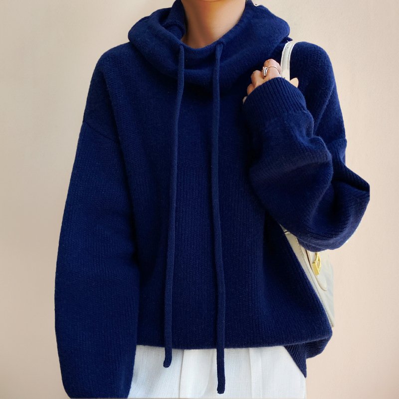 Damen Gemütlicher Rollkragenpullover aus Merinowolle