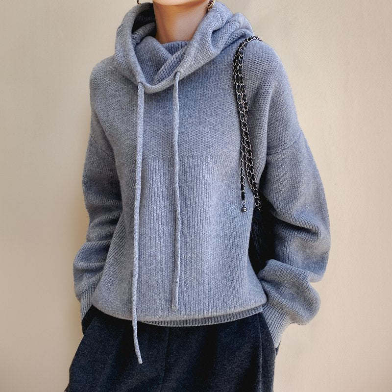 Damen Gemütlicher Rollkragenpullover aus Merinowolle