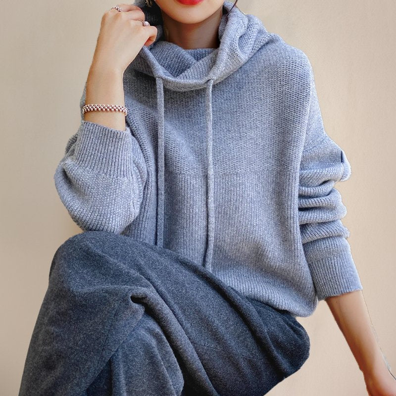 Damen Gemütlicher Rollkragenpullover aus Merinowolle