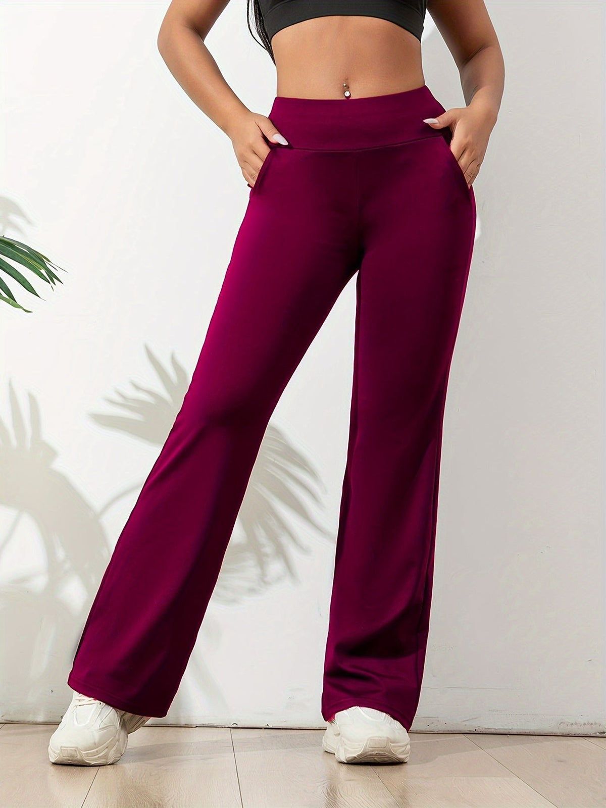 Damen Lässige Leggings mit Taschen