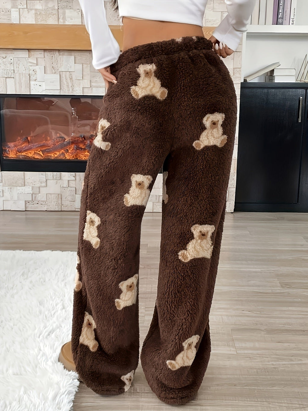 Damen Gemütliche Fleece-Jogginghose