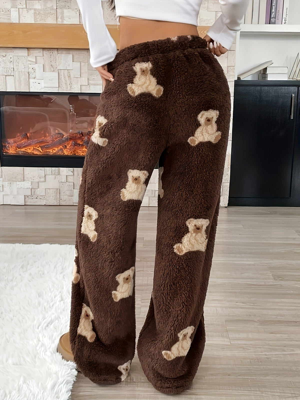 Damen Gemütliche Fleece-Jogginghose