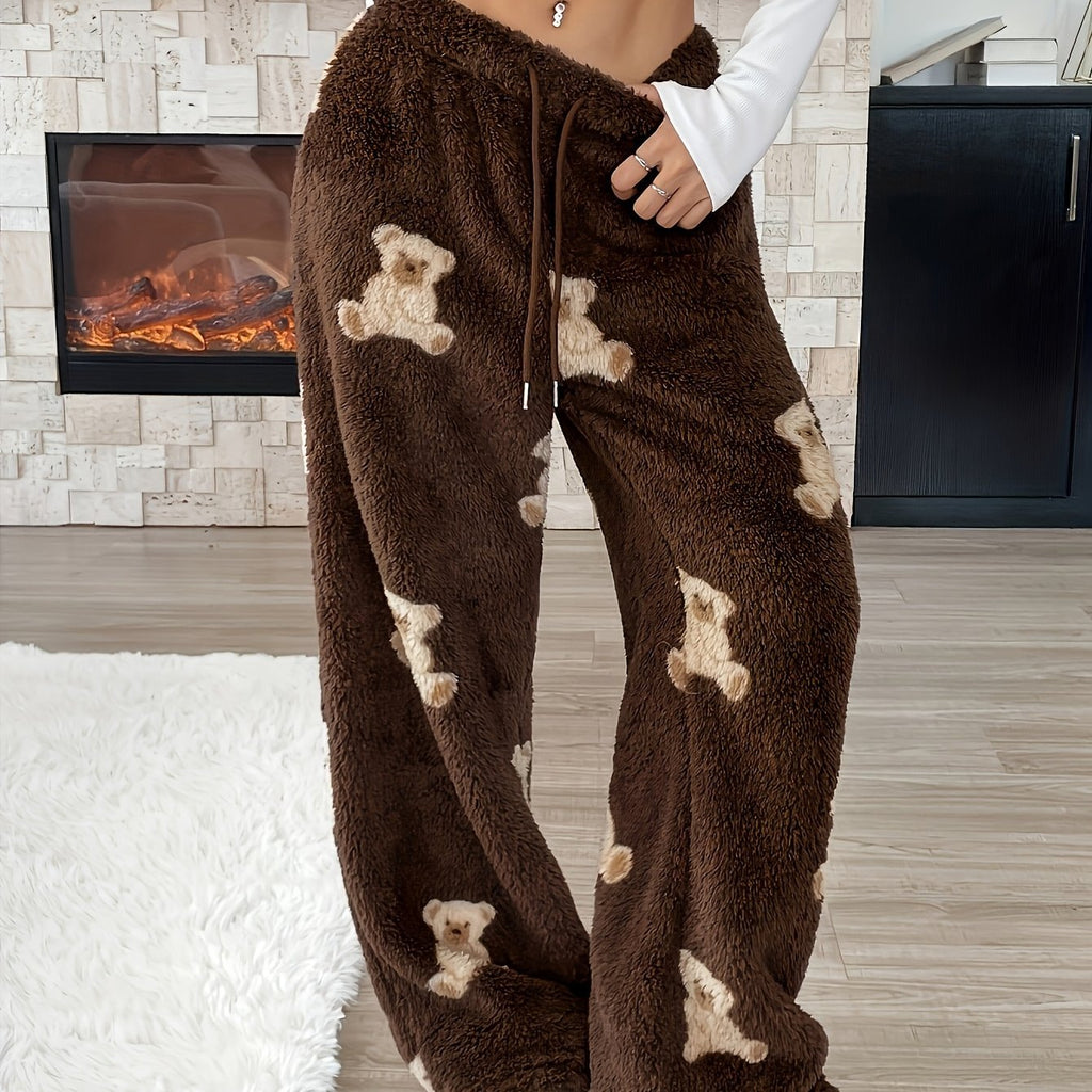 Damen Gemütliche Fleece-Jogginghose