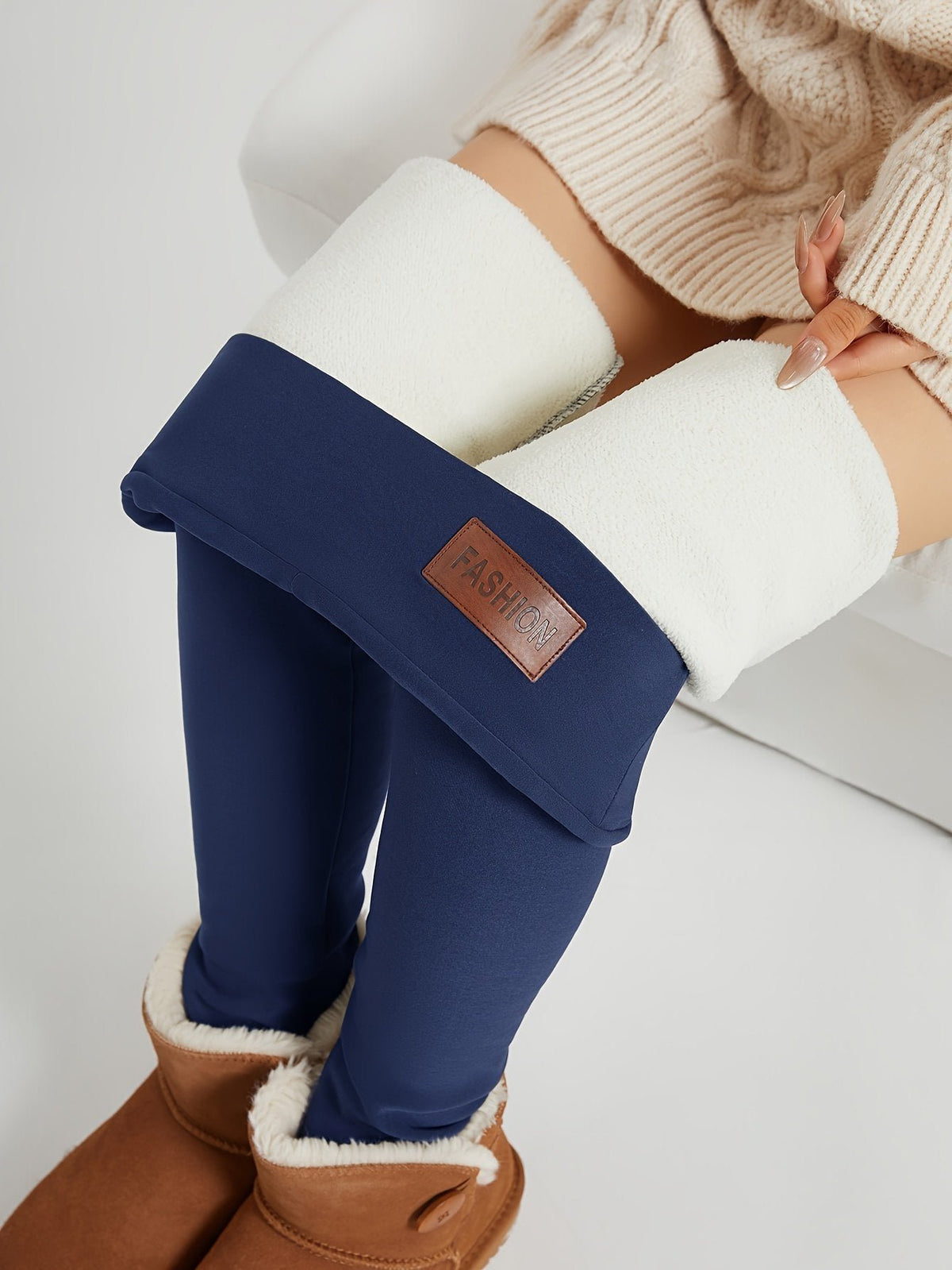 Damen Gemütliche Thermo Leggings