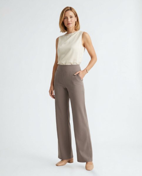 Damen Elegante High Waist Hose