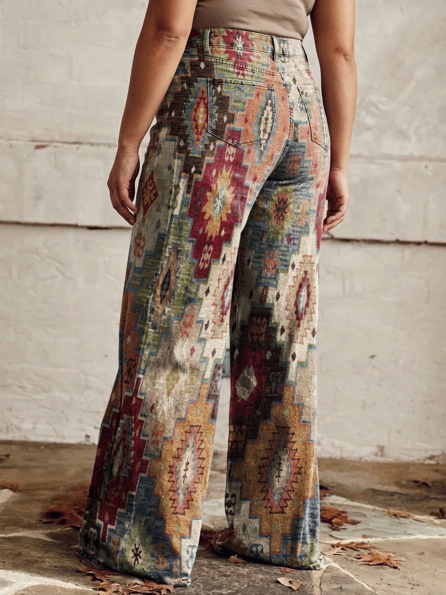 Damen Lässige Wide Leg Jeans mit hoher Taille
