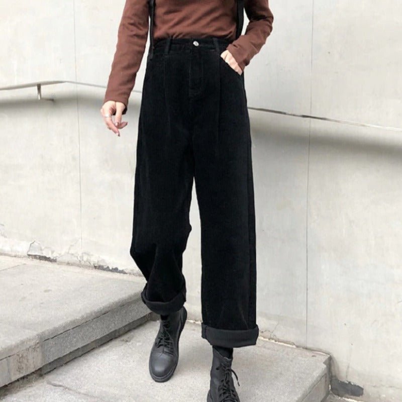 Damen Cordhose mit hohem Bund