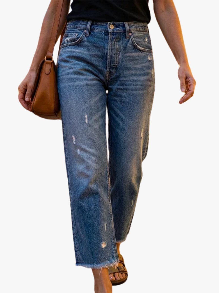 Damen Straight Leg Jeans im Vintage-Look