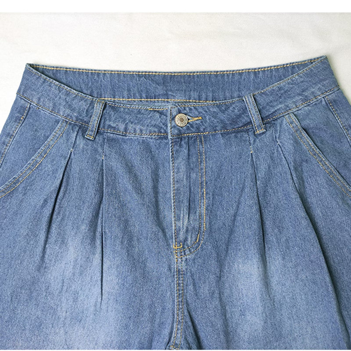 Damen Wide Leg Jeans mit hoher Taille
