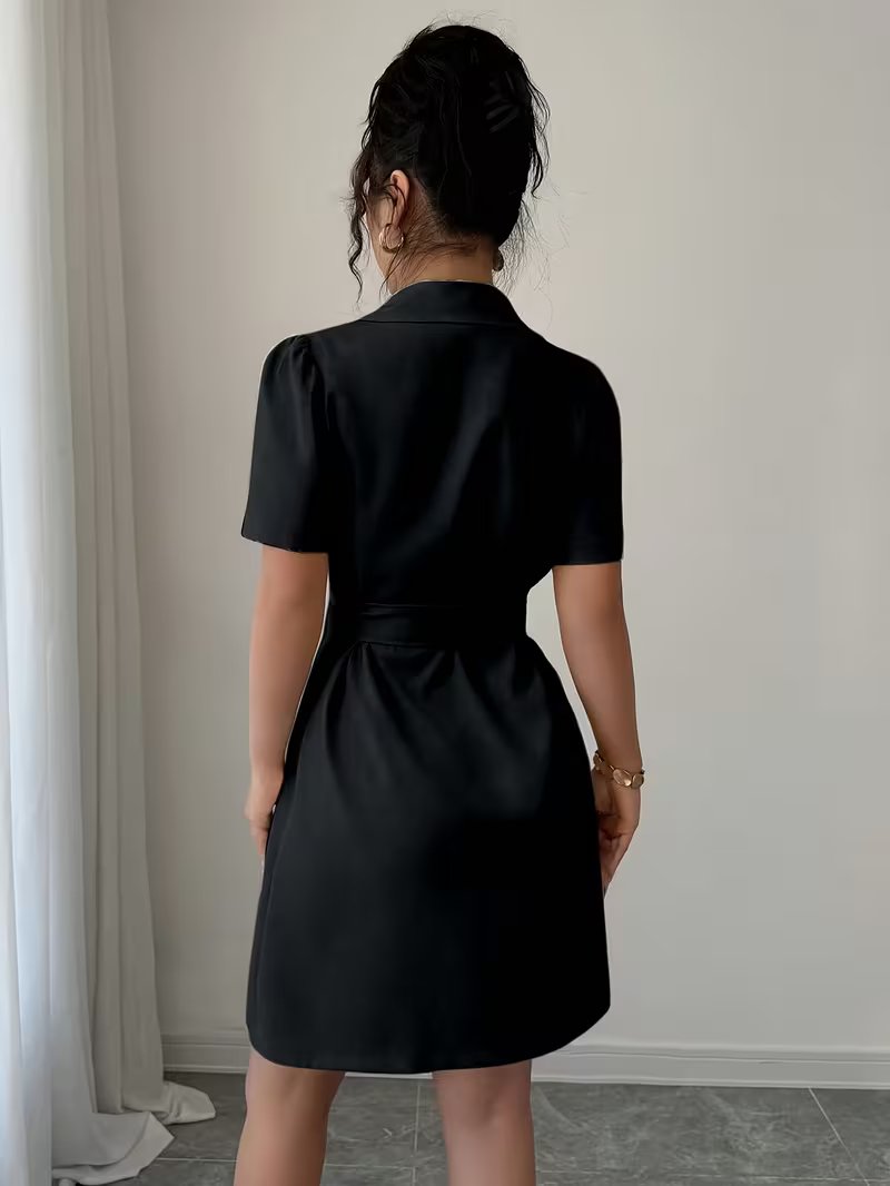 Damen Raffiniertes Blazerkleid