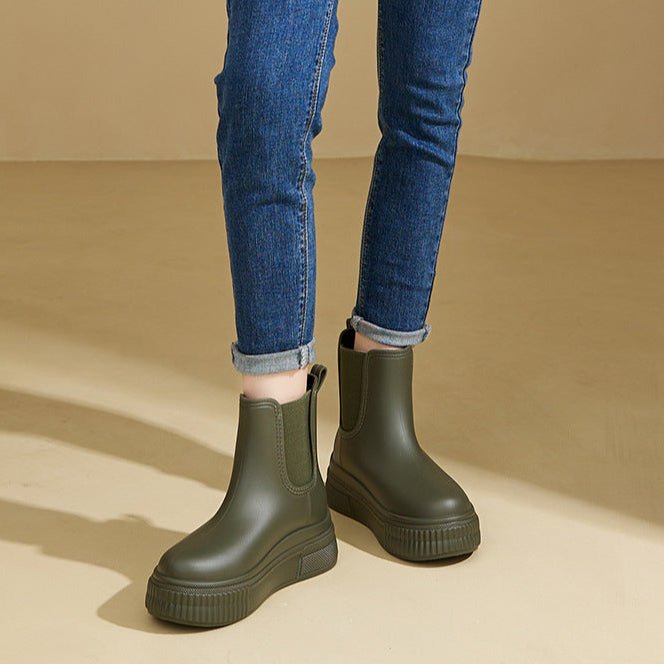 Damen Chelsea Boots mit Plateausohle