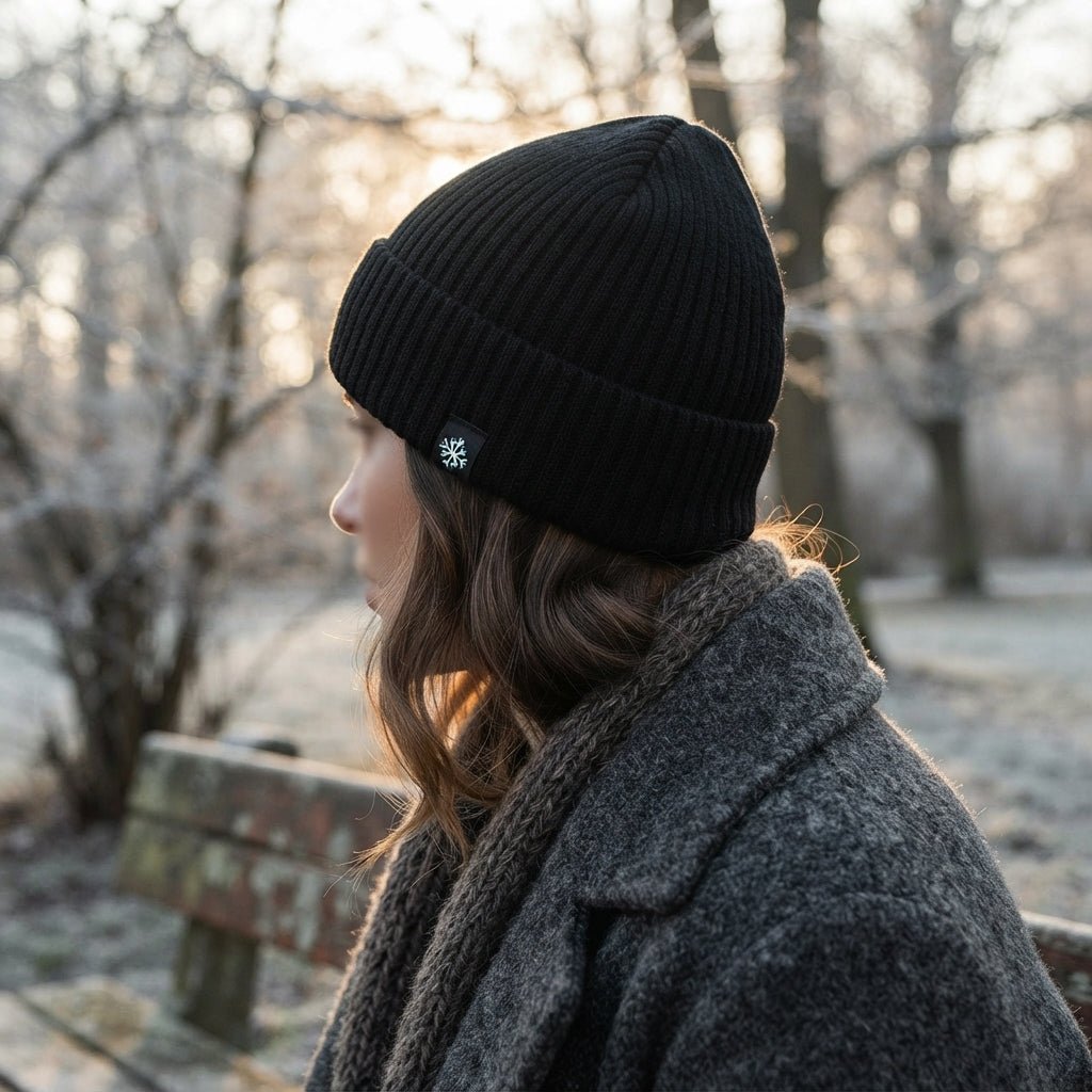 Unisex Gemütliche Beanie mit Fleece-Futter
