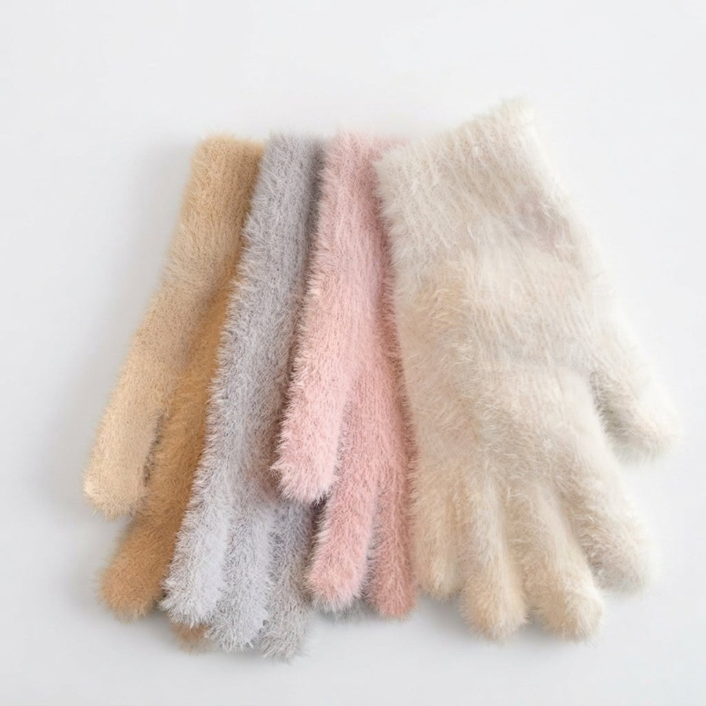 Damen Gemütliche Plüsch-Handschuhe