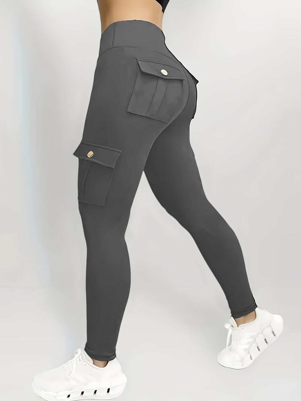 Damen Lässige Leggings mit Cargo-Taschen