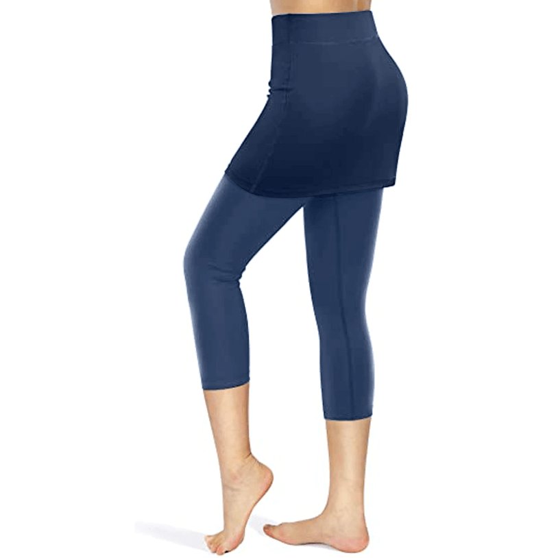Damen Rock-Leggings mit Seitentaschen