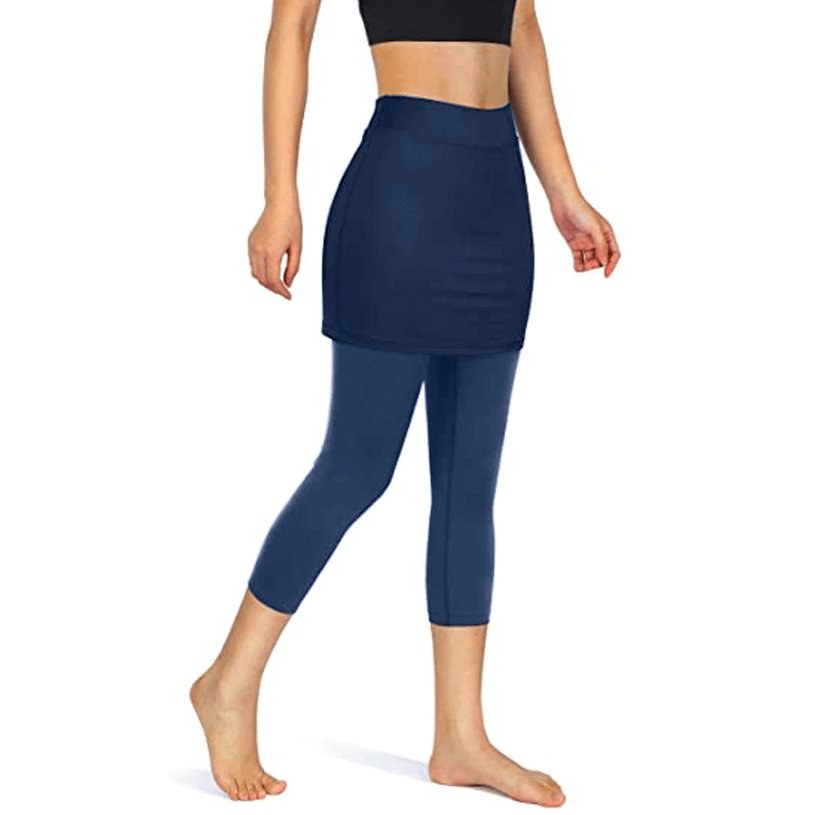 Damen Rock-Leggings mit Seitentaschen