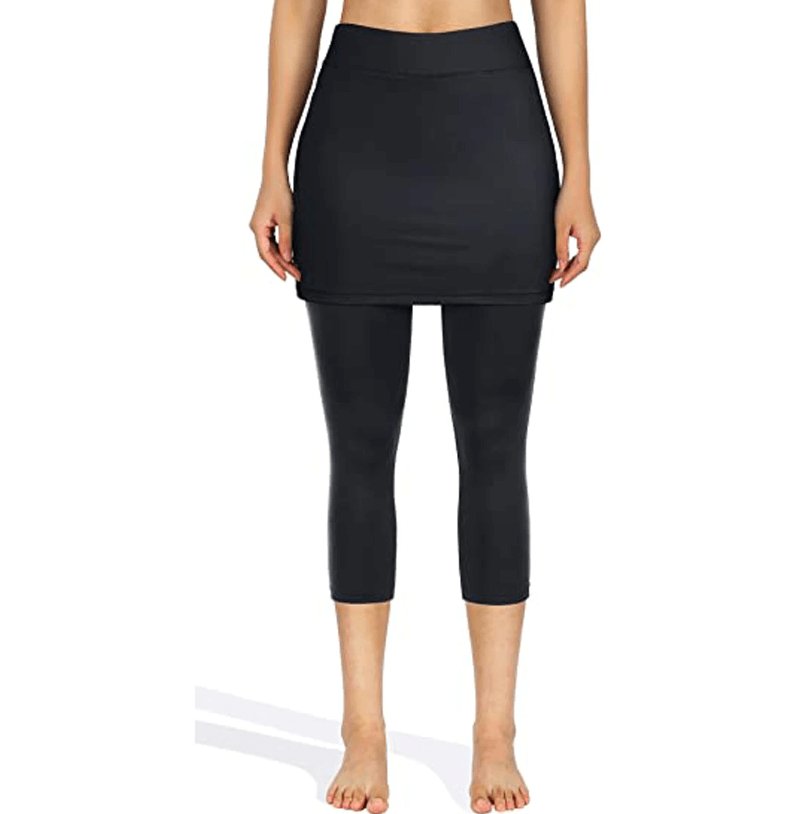 Damen Rock-Leggings mit Seitentaschen