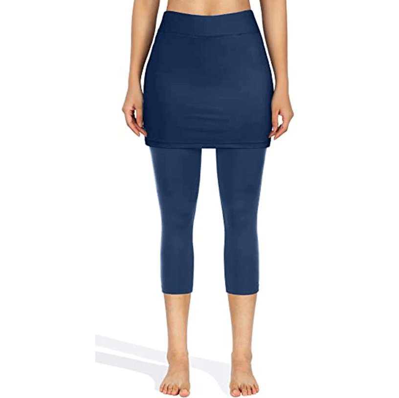 Damen Rock-Leggings mit Seitentaschen