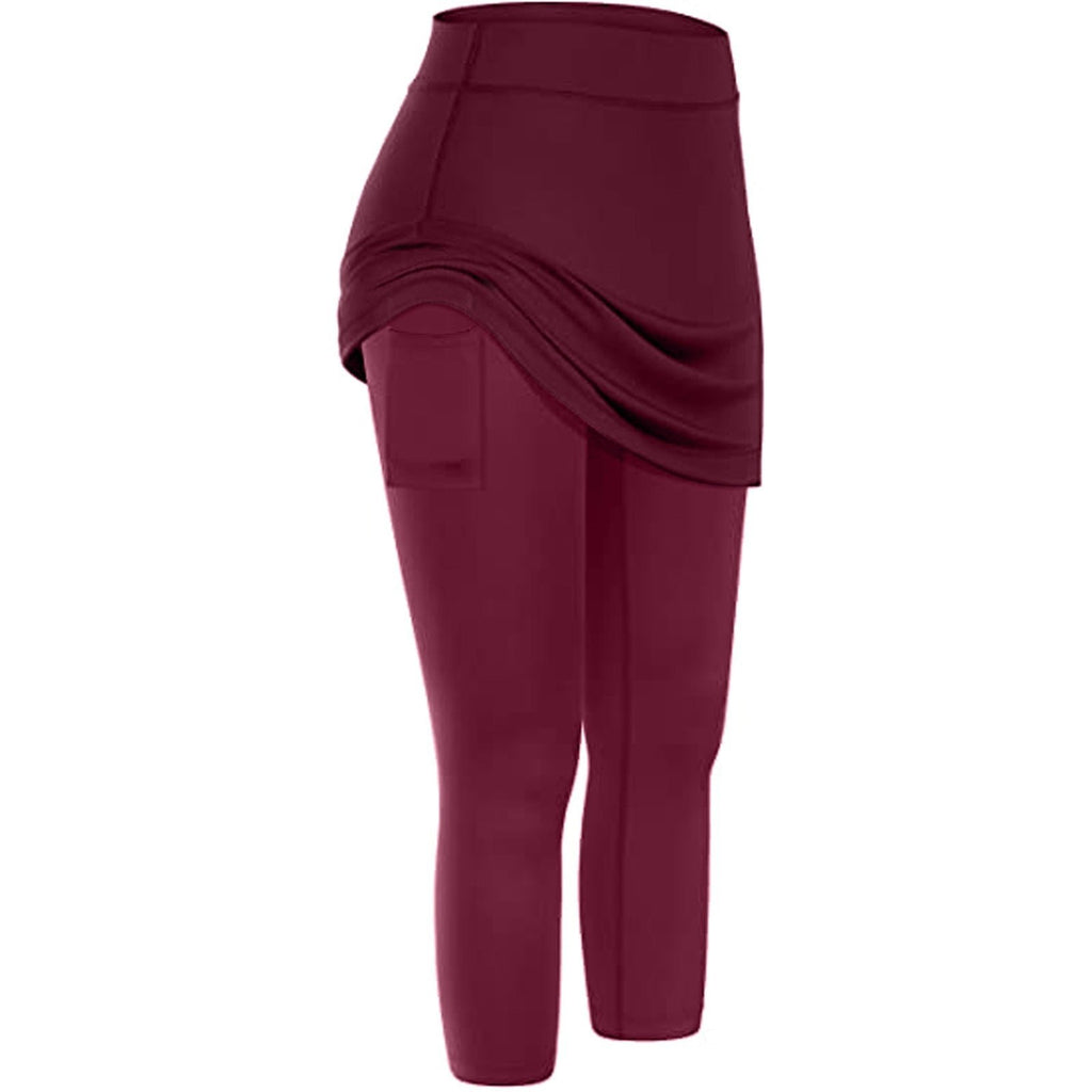 Damen Rock-Leggings mit Seitentaschen