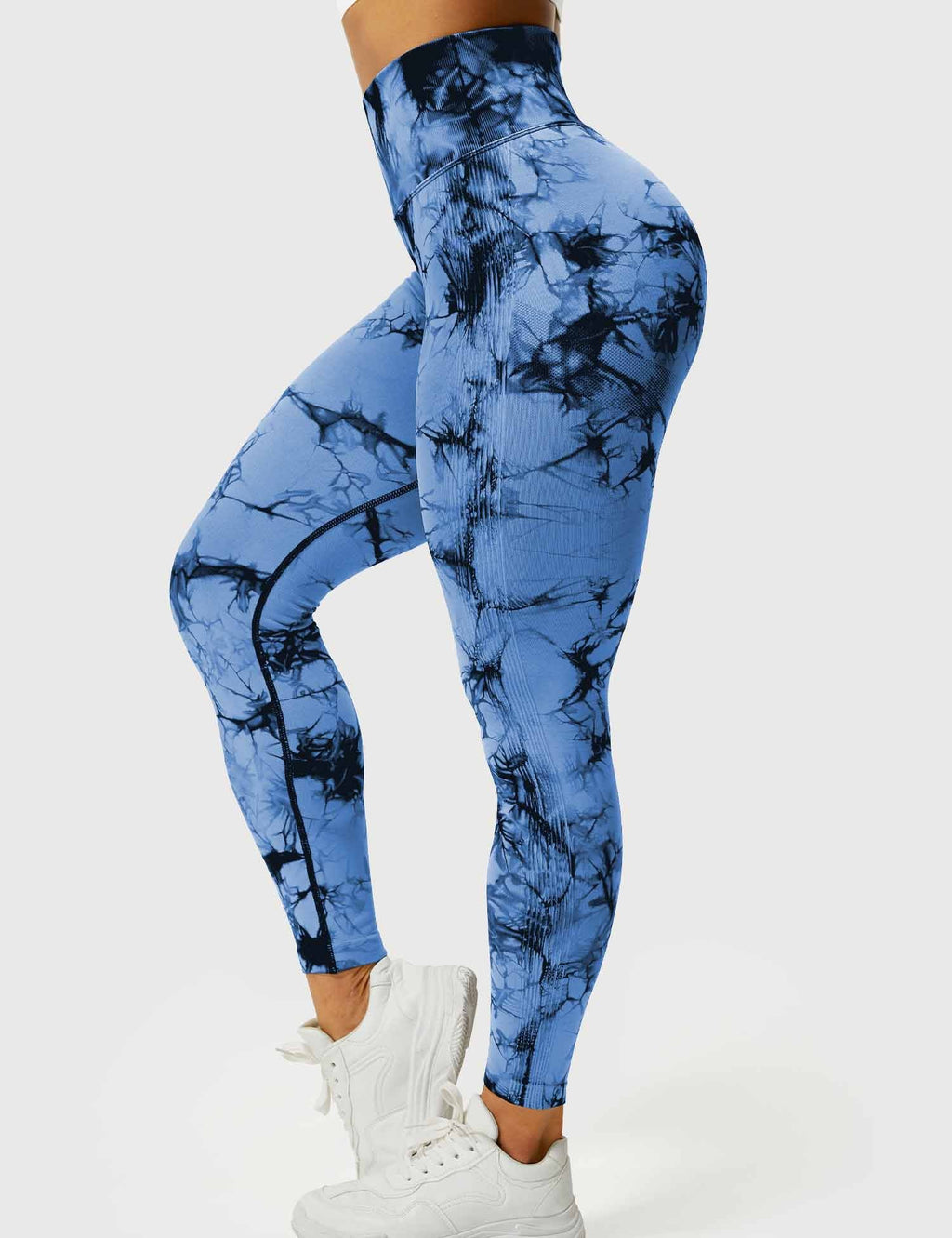 Damen Leggings mit Tie-Dye-Muster