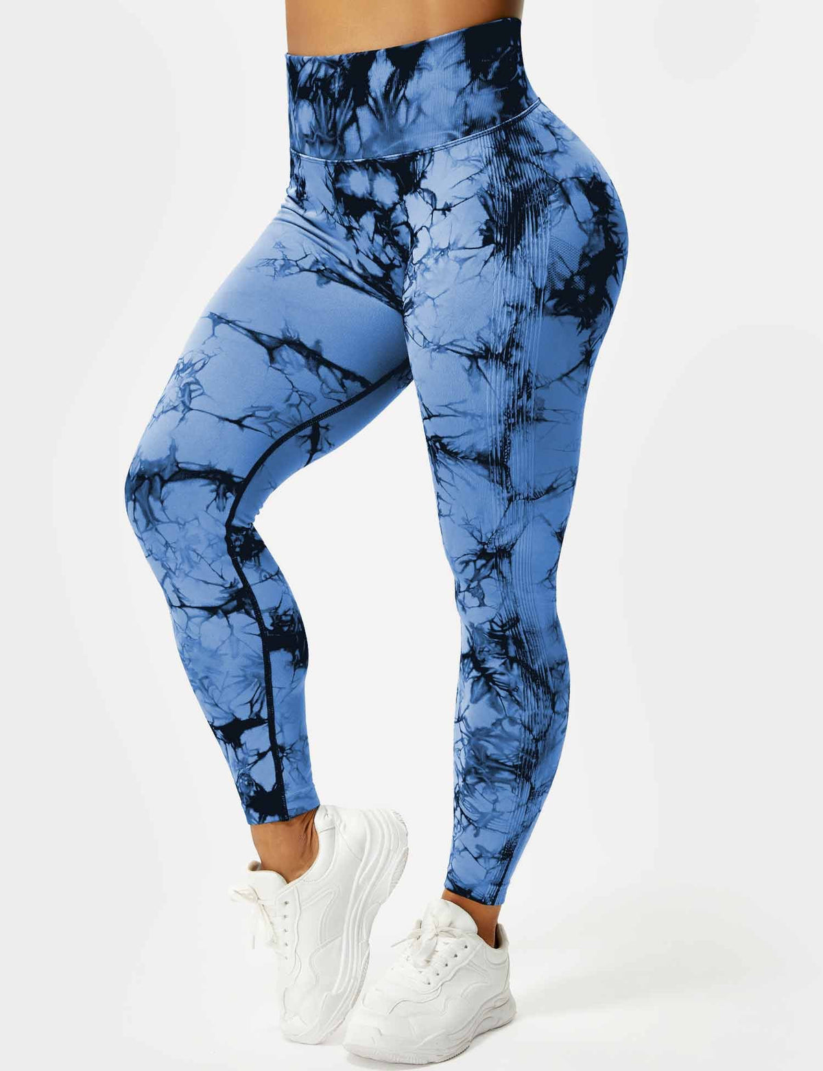 Damen Leggings mit Tie-Dye-Muster