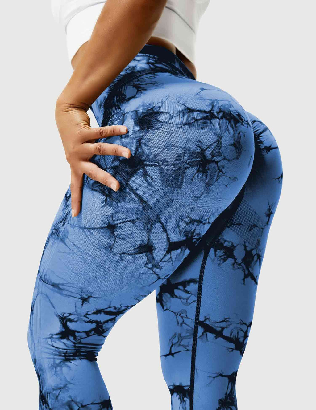 Damen Leggings mit Tie-Dye-Muster