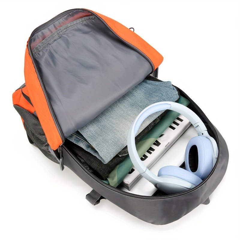 Unisex Leichter Wanderrucksack mit Trekkingstock-Halterung