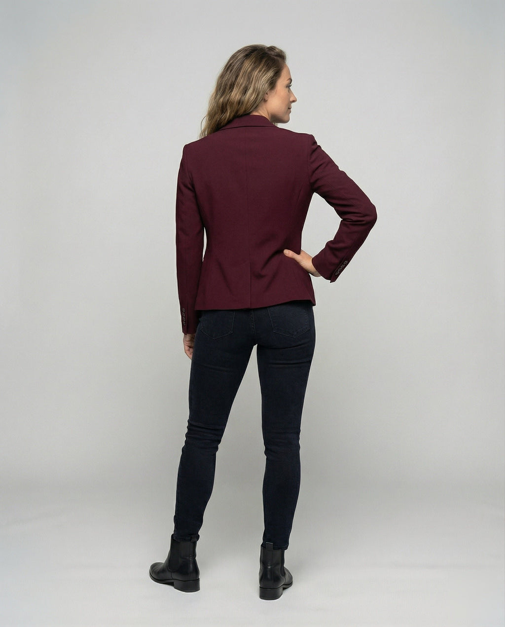 Damen Eleganter Blazer mit Zweiknopf-Verschluss