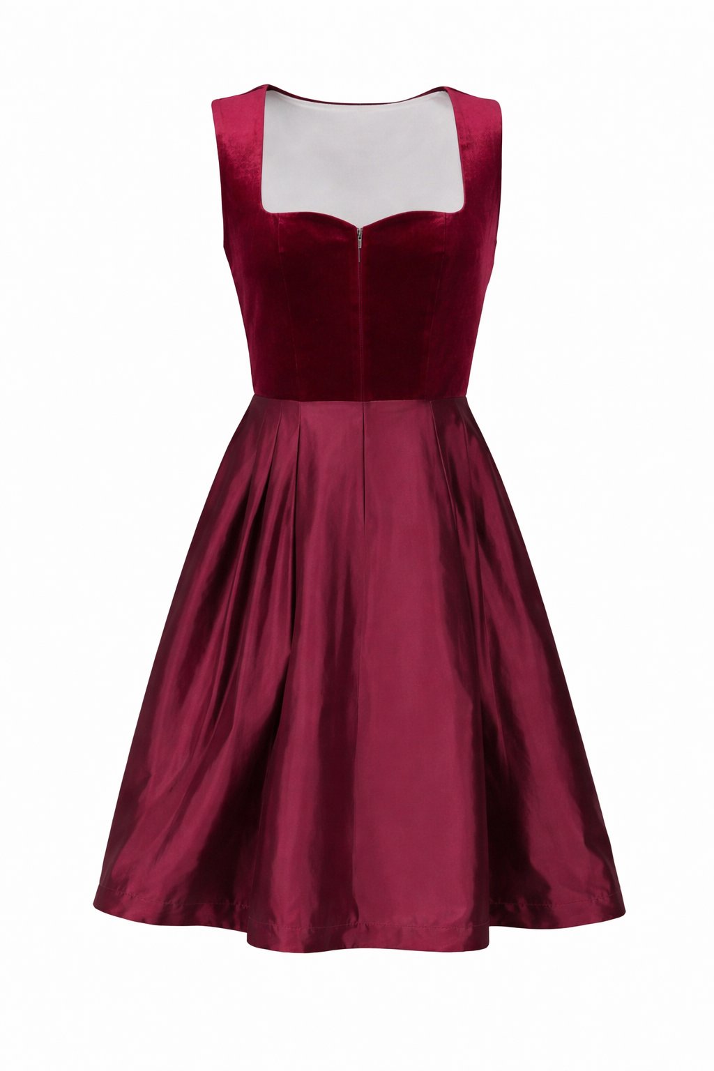 Damen Dirndl-Set mit Samtmieder und Musterschürze