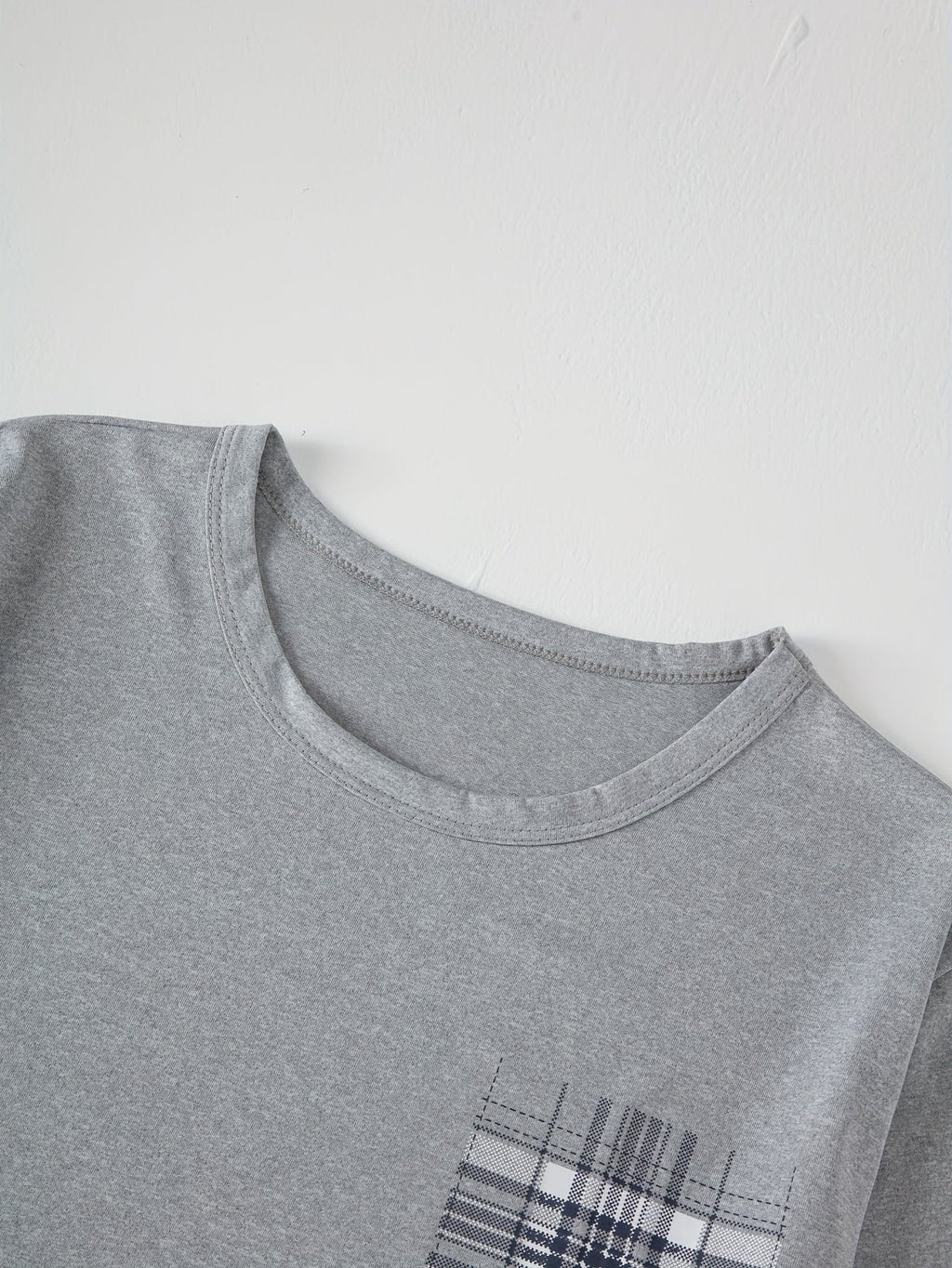 Herren Lässiges Pyjama-Set mit Karomuster