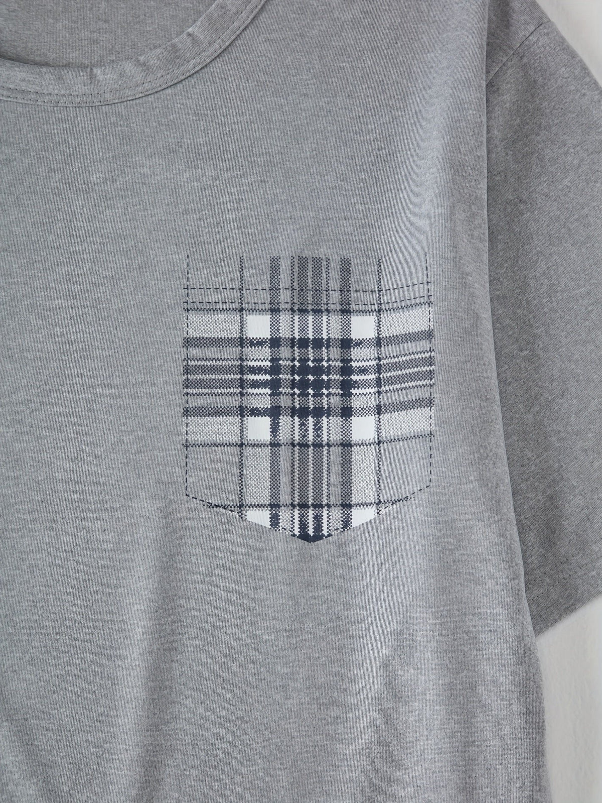 Herren Lässiges Pyjama-Set mit Karomuster