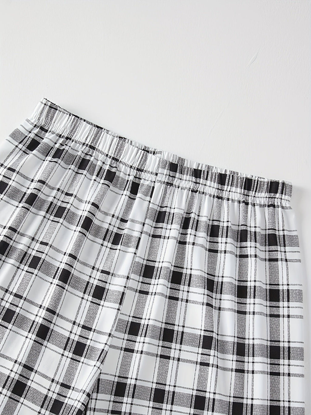 Herren Lässiges Pyjama-Set mit Karomuster