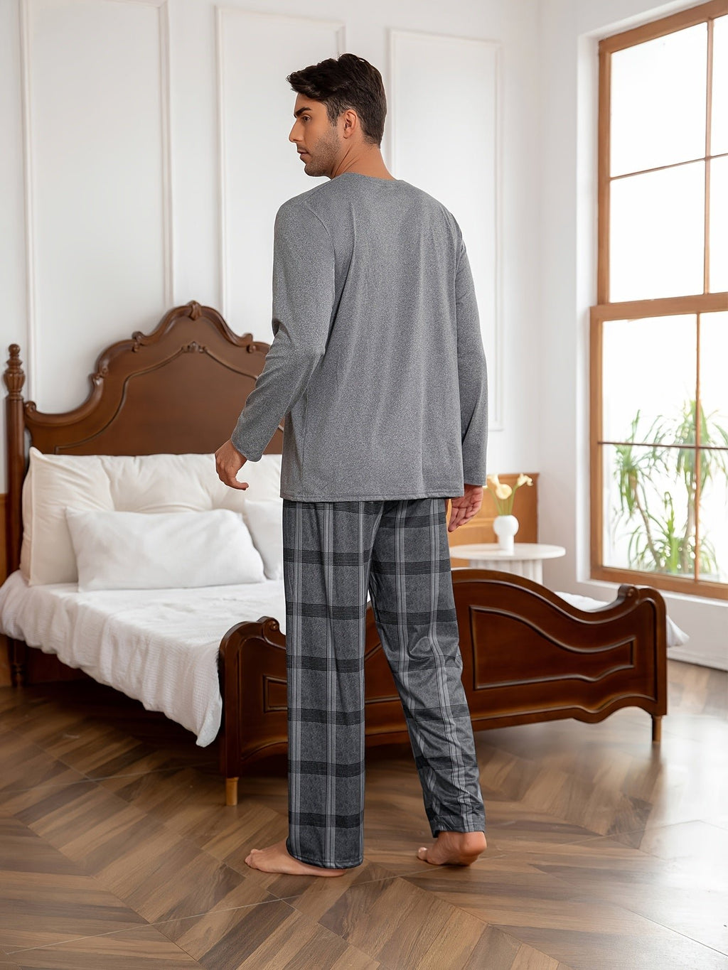 Herren Gemütliches Loungewear-Set mit Brusttasche