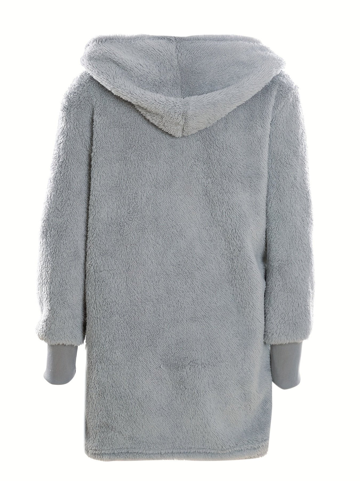 Damen Flauschiges Loungewear-Set mit Kapuze
