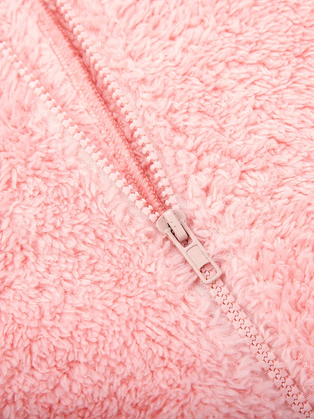 Damen Gemütlicher Fleece-Overall mit Bärenohren-Kapuze