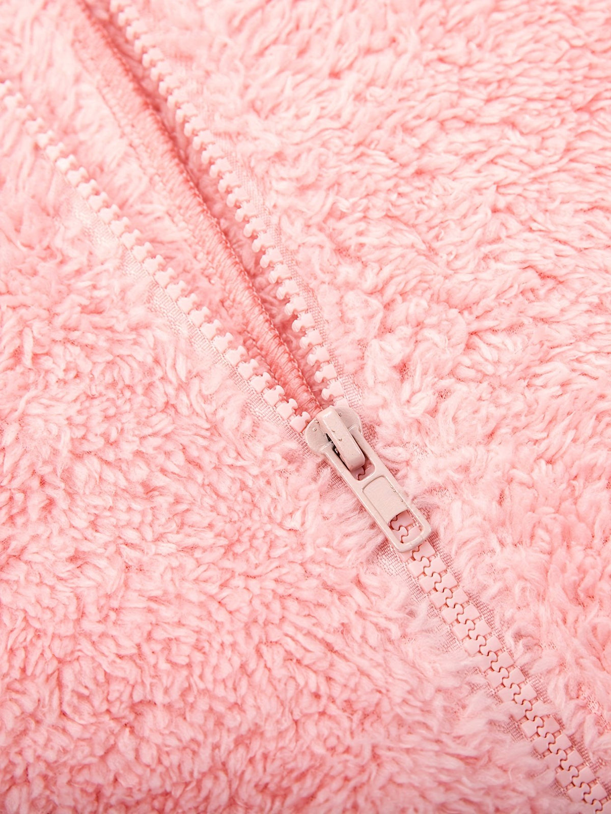 Damen Gemütlicher Fleece-Overall mit Bärenohren-Kapuze