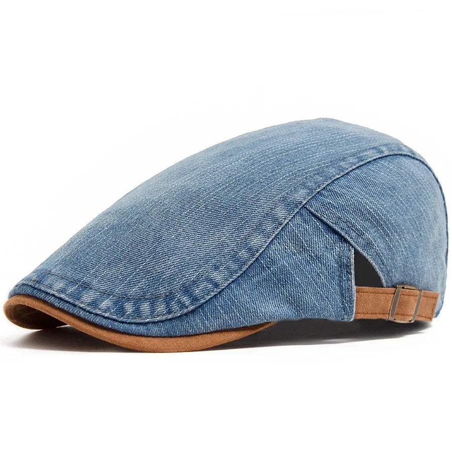 Herren Schiebermütze aus Denim mit Verstellband