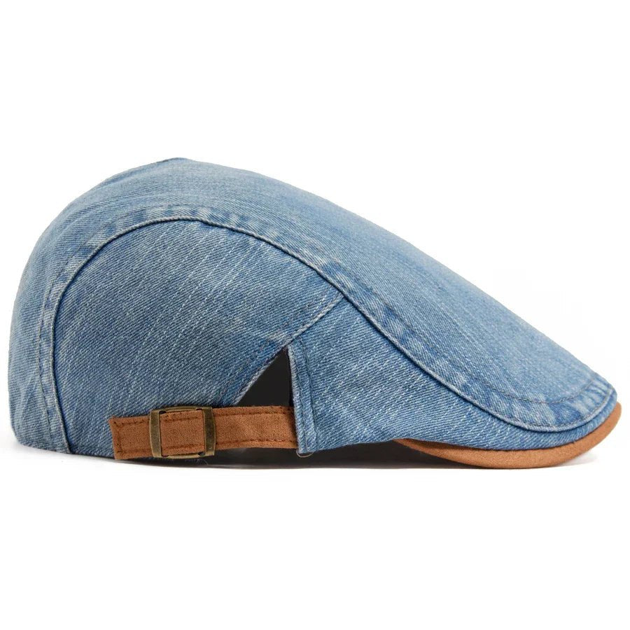 Herren Schiebermütze aus Denim mit Verstellband