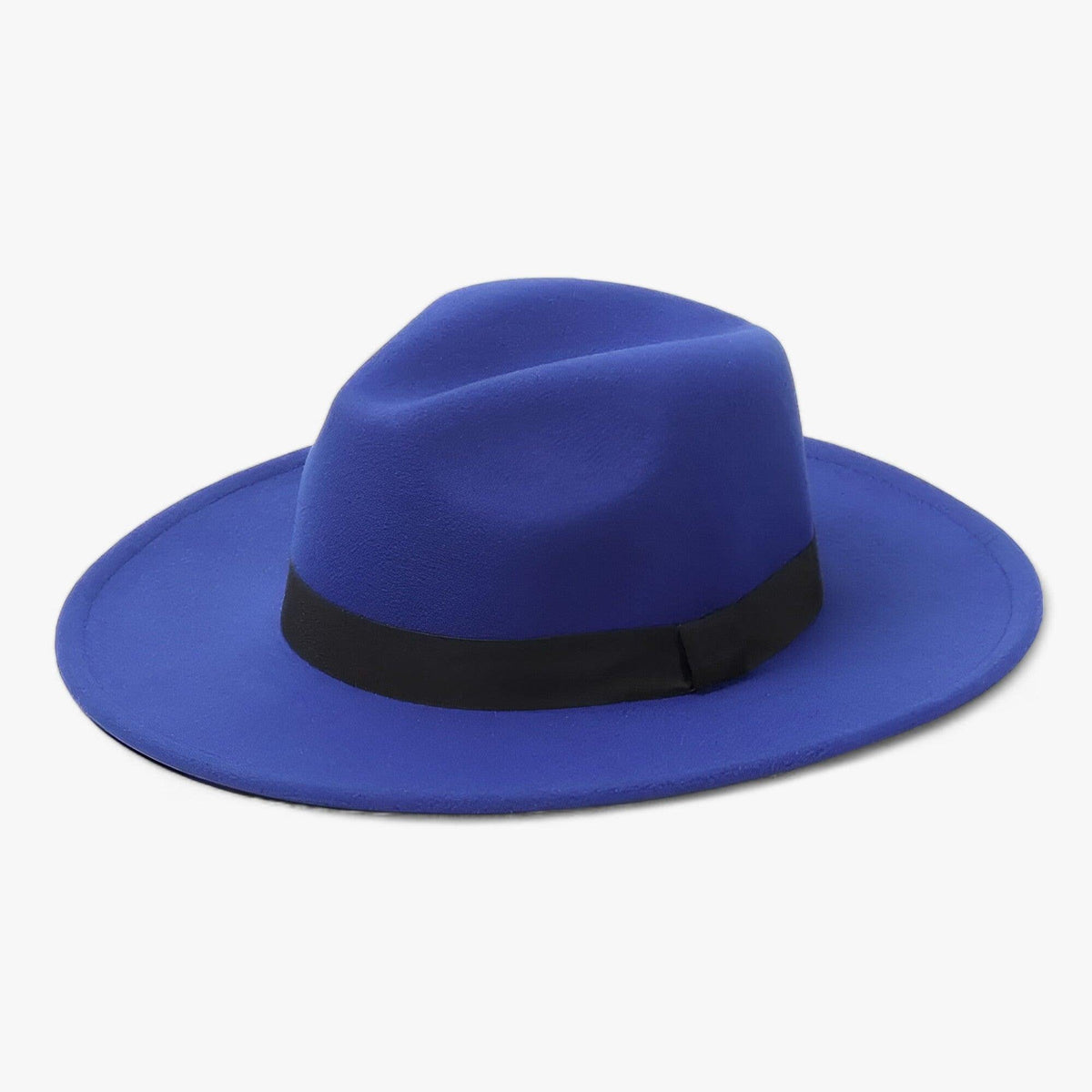 Damen Eleganter Wollfilz-Fedora mit Breiter Krempe