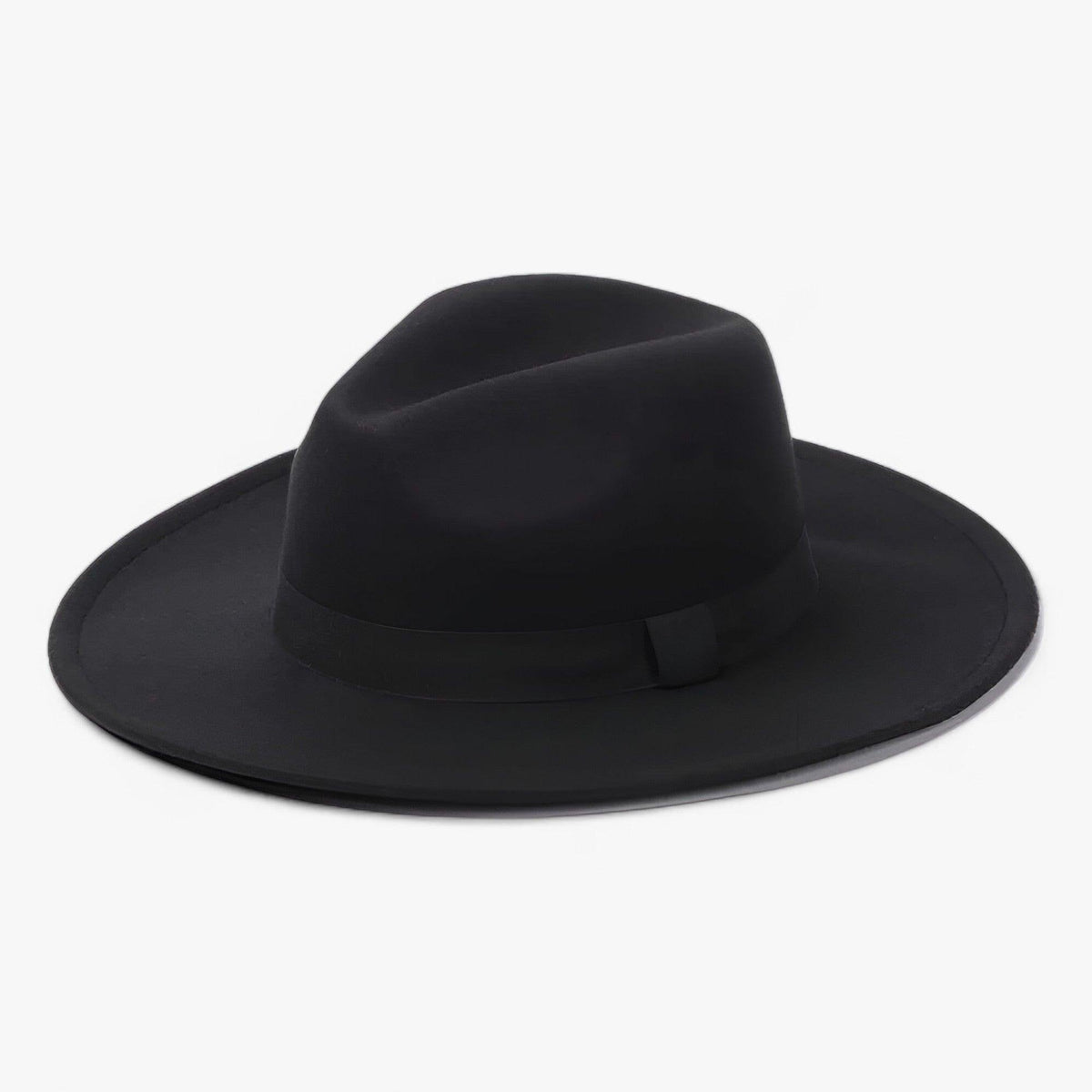 Damen Eleganter Wollfilz-Fedora mit Breiter Krempe