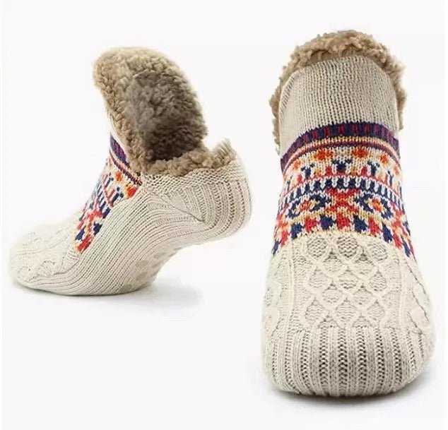 Damen Kuschelige Thermosocken mit Kunstfellfutter
