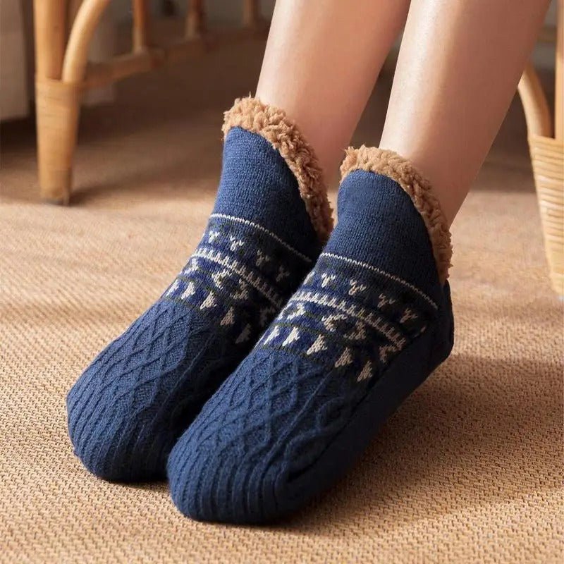 Damen Kuschelige Thermosocken mit Kunstfellfutter