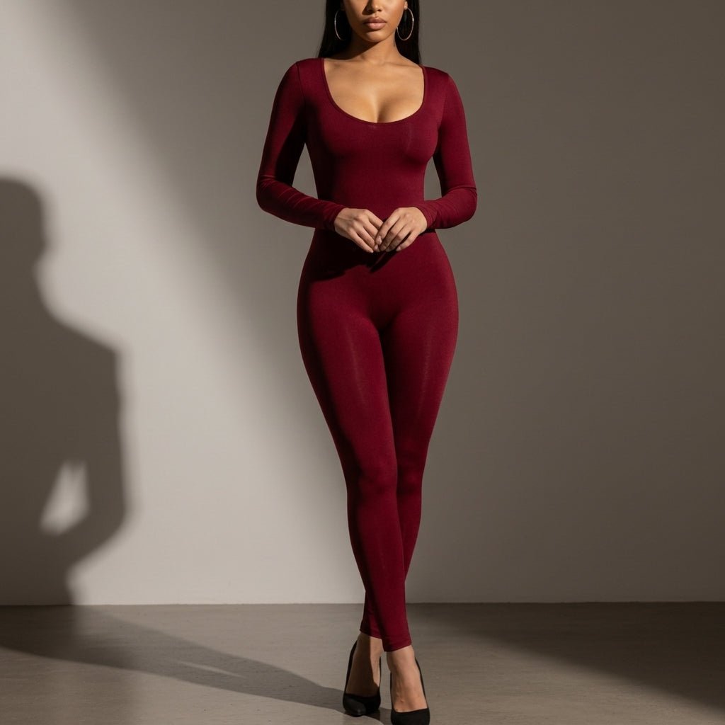 Damen Schicker Catsuit aus Baumwollmix