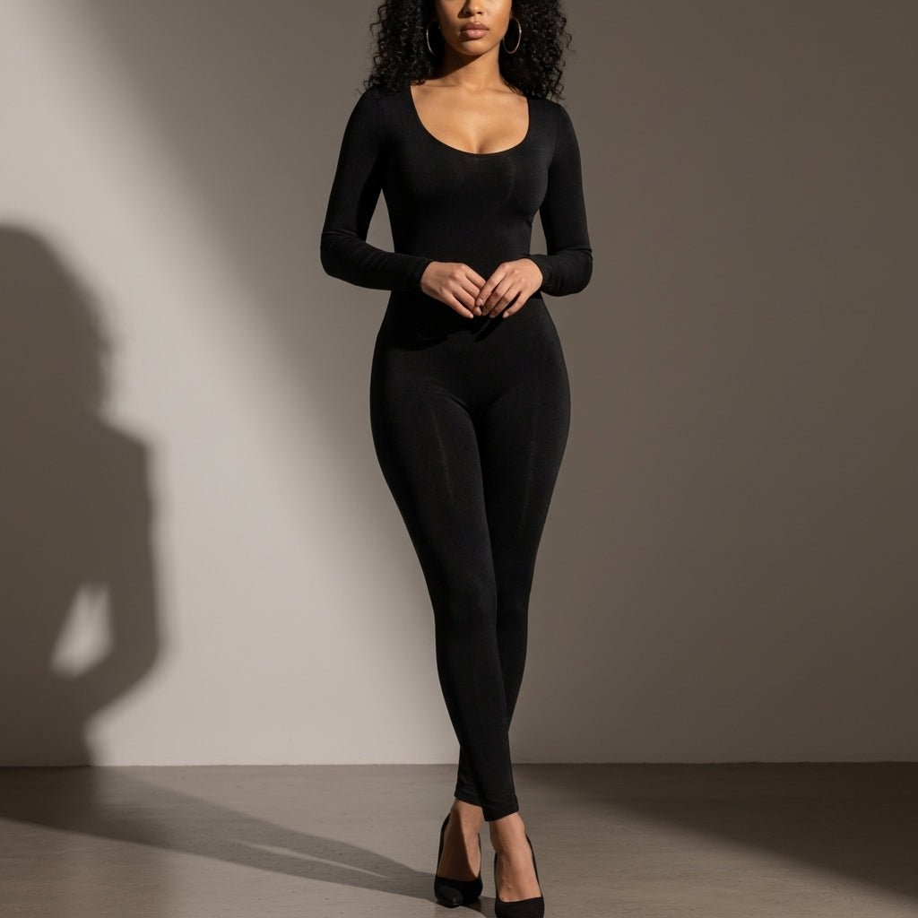 Damen Schicker Catsuit aus Baumwollmix