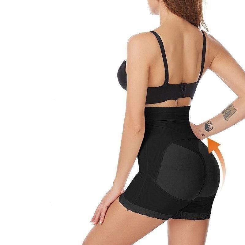 Damen Figurformende Shapewear-Shorts mit Hakenverschluss