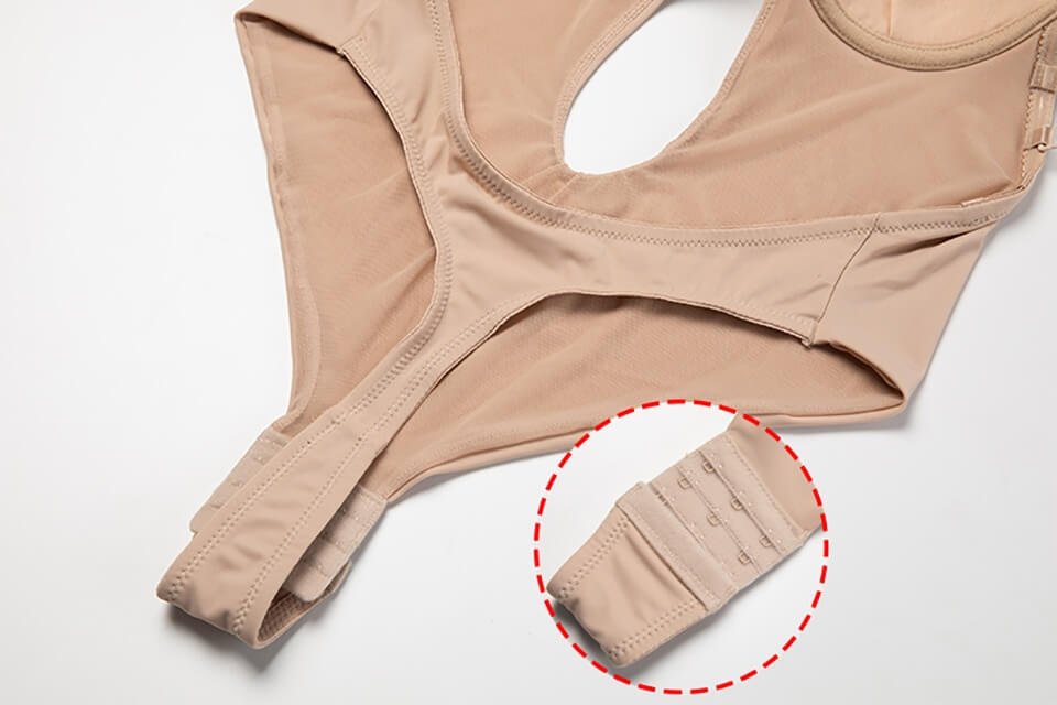 Damen Figurformender Rückenfreier Body mit V-Ausschnitt
